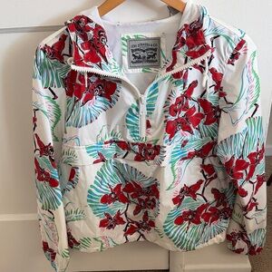 Levi Strauss Floral Windbreaker Small